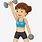 Exercise Weights Cartoon