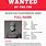 FBI Most Wanted Poster Template Free