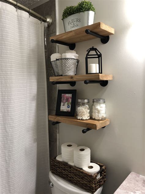 Farmhouse Bathroom Shelf Decor