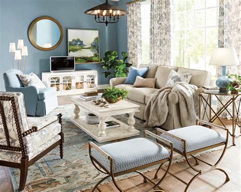 Farmhouse Blue Living Room Ideas