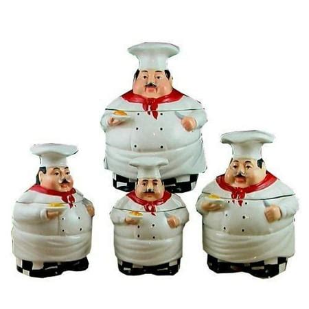 Fat Chef Canister Set Kitchen Decor