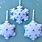 Felt Snowflake Ornaments