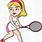 Female Tennis Cartoon