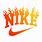 Flame Nike Swoosh