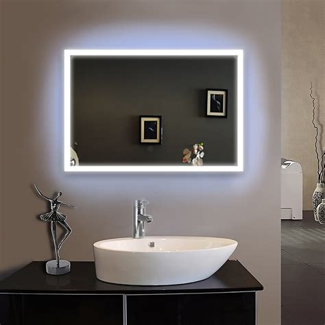 Framed LED Bathroom Mirror