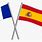 France and Spain Flag
