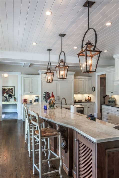 French Country Kitchen Island Lighting