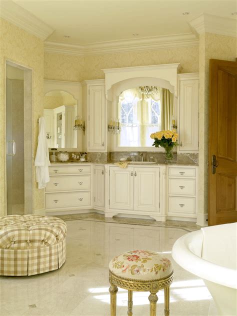 French Country White Bathroom