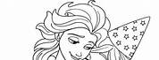 Frozen Happy Birthday Coloring Pages