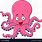 Funny Cartoon Octopus