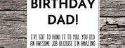 Funny Dad Birthday Card Sayings