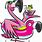 Funny Flamingo Art