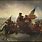 George Washington On a Boat Painting