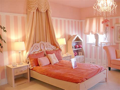 Girls Orange Bedroom