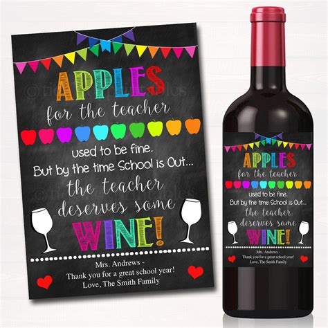 Give a Teacher a Bottle of Wine