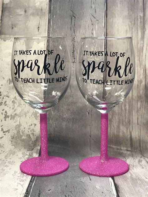 Glitter Wine Glass Sayings