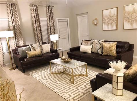 Gold Accent Living Room