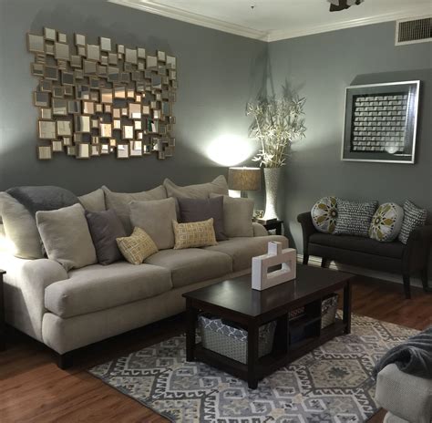 Gold and Gray Living Room