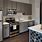 Gray Kitchen Cabinets with Stainless Steel Appliances