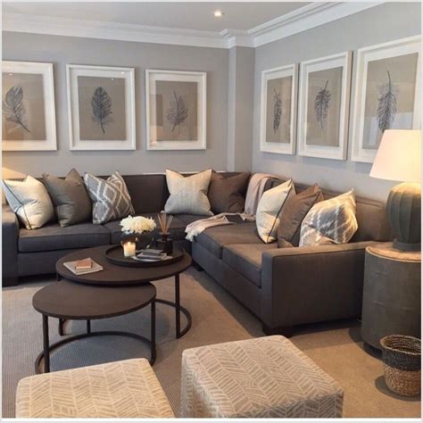 Gray and Brown Living Room