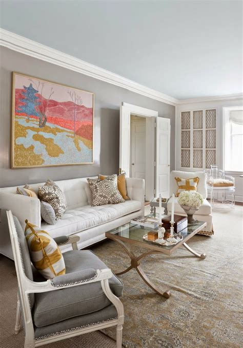 Gray and Ivory Living Room