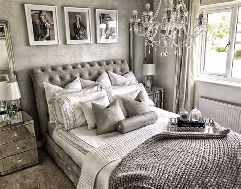 Gray and Silver Bedroom
