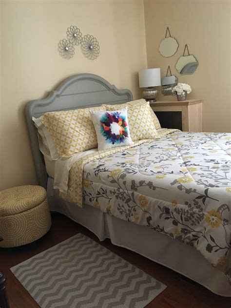 Gray and Yellow Bedroom Decor