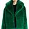 Green Faux Fur Coat