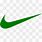 Green Nike Swoosh