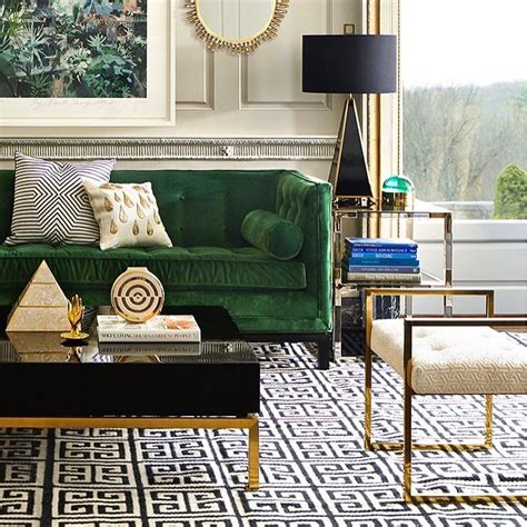 Green and Gold Living Room