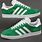 Green and White Adidas Shoes