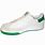 Green and White Tennis Shoes