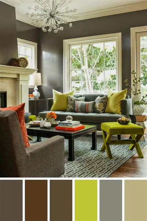 Grey and Brown Living Room Color Schemes
