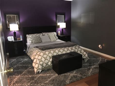 Grey and Purple Bedroom Ideas