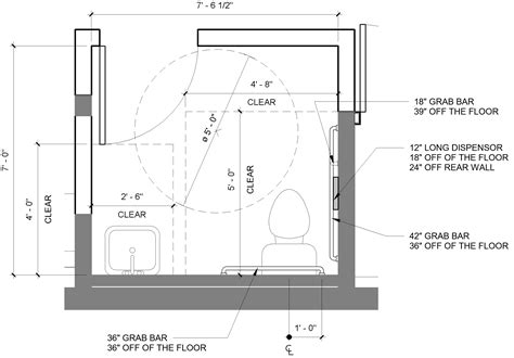 Handicapped Bathroom Layout