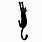 Hanging Cat Silhouette