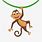 Hanging Monkey Cartoon