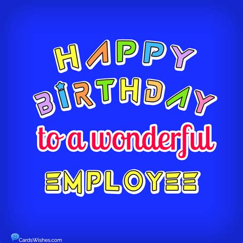 Happy Birthday Employee