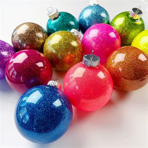 Homemade Glitter Ornaments
