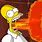 Homer Simpson On Fire