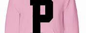 Hoodie with Letter P On It