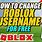 How to Change Username On Roblox