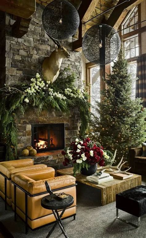 Indoor Rustic Christmas Decorating Ideas