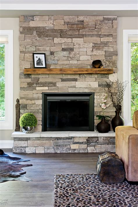 Indoor Stone Fireplace Ideas