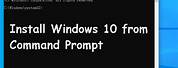 Install Windows 10 From Command Prompt
