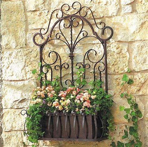 Iron Outdoor Wall Planters