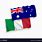 Italian and Australian Flag