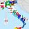 Italy Flag Map Wallpaper