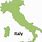 Italy Map Shape