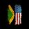 Jamaican American Flag